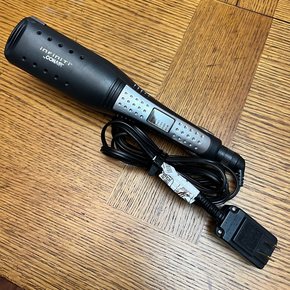 CONAIR INFINITY 2" SOLID CERAMIC WET DRY HOT AIR HAIR STRAIGHTENER